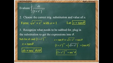 Integrating using Trigonometric Substitution Video 5