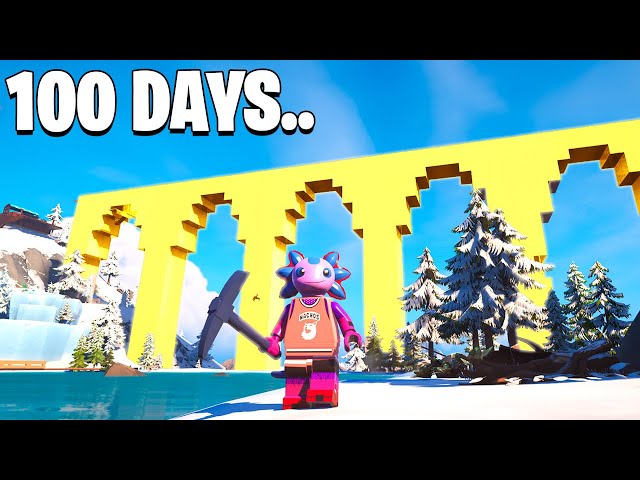 I Spent 100 Days On This Build In Lego Fortnite... class=