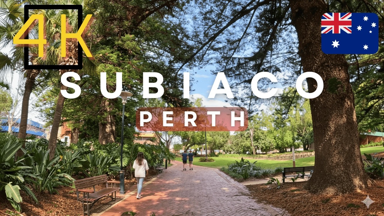 Subiaco Walking Tour (4K) - Western Australia 🇦🇺