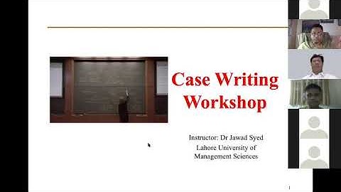 Case Writing Workshop at University of Colombo - Dr Jawad Syed