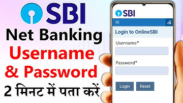 SBI net banking username and password forgot | How to Reset sbi net banking password | Yono SBI
