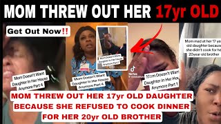 Mercy!😱 MOTHER KICKS OUT HER 17yr OLD DAUGHTER BECAUSE SHE REFUSED TO COOK FOR HER 20yr OLD BROTHER