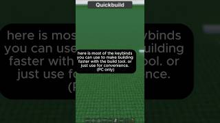build tool shortcuts and keybinds - RO-Scale sandbox  #roscale