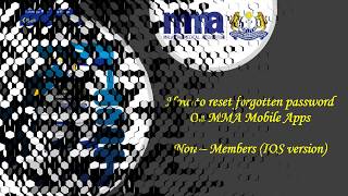 How to reset forgotten password  On MMA Mobile Apps - IOS Phone screenshot 3