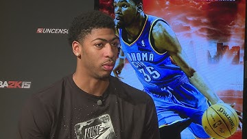Anthony Davis at NBA 2K Uncensored, Talking NBA 2K15! Exclusive Footage!