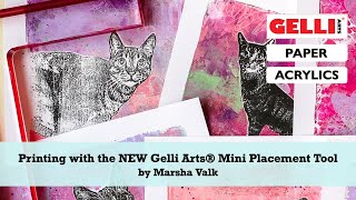 Gel Printing Valentine's with the NEW Mini Placement Tool by Marsha Valk