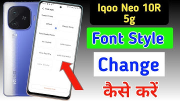 Iqoo neo 10r font style change | Iqoo neo 10r 5g me font kaise change kare | Iqoo font setting