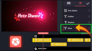 Kinemaster Glow Lyrics Status Video Editing | Kinemaster Trending Lyrics Video Editing