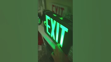 Exit sign combo test and doing emergency mode on it