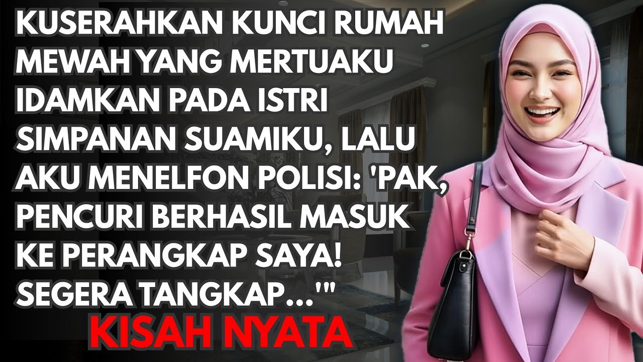 KUNCI RUMAH MEWAH KU KASIH KE SELINGKUHAN SUAMI LALU KU TELEPON POLISI: PAK PENCURI MASUK PERANGKAP!