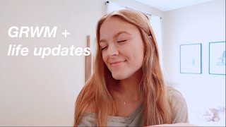 GRWM + life updates !! boyfriend, greek life, nursing school, roommates, etc!