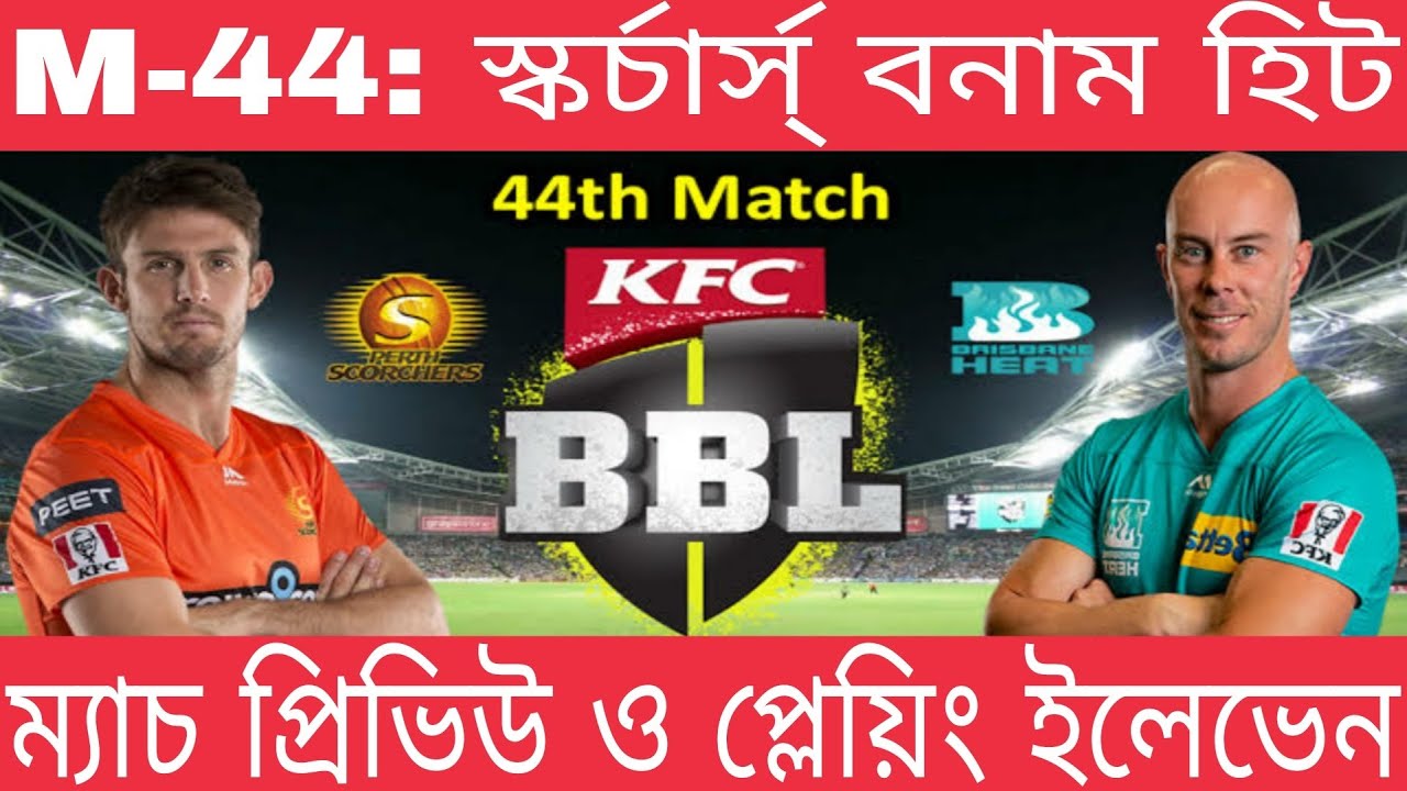 BBL 2020-21: PERTH SCORCHERS VS BRISBANE HEAT MATCH 44 PREVIEW AND PLAYING XI || Go Sport
