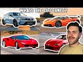Sports car vs Supercar vs Hypercar