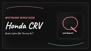 Honda CRV Brake Lights Not Turning On: Switch and Bulb Fix