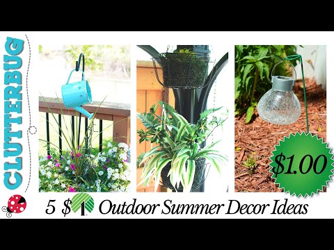 5 Dollar Store Backyard Decorating Ideas - Dollar Tree & Dollarama