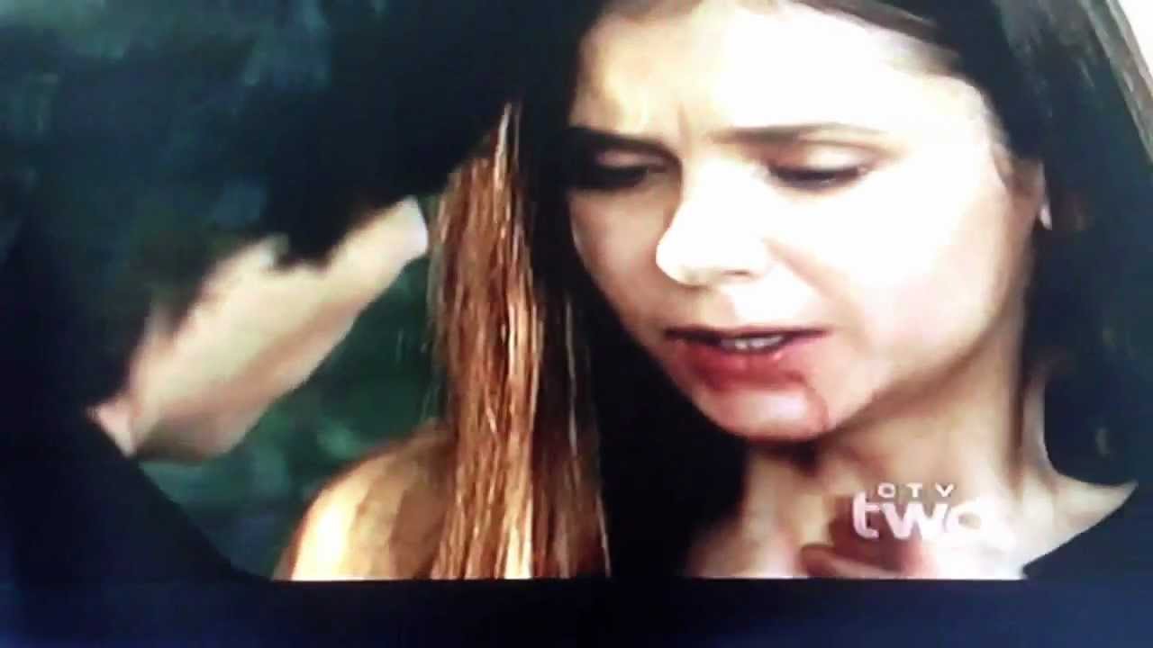 The Vampire Diaries 4x02 Elena drinks from a blood bag + Stefan