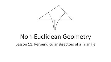 Lesson 11: Hyperbolic Geometry - Perpendicular Bisectors of a Triangle