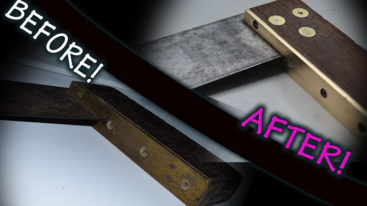 Antique Try Square Restoration at home with good old ELBOW GREASE!