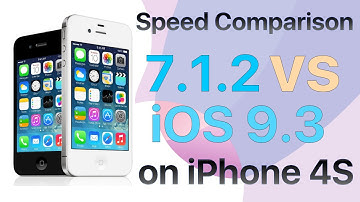 iPhone 4S iOS 7.1.2 vs iOS 9.3 Final Version Speed Comparison Build 13E233 and 13E237