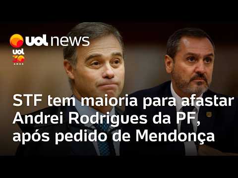 STF forma maioria para afastar Andrei Rodrigues da PF, após pedido de Mendonça; Gilmar pede vista