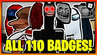 How to get ALL 110 BADGES in TREVOR CREATURES KILLER 2! || Roblox