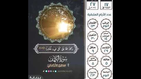 تلاوات سورة الكهف ٤٥ القارئ عبدالولي الأركاني