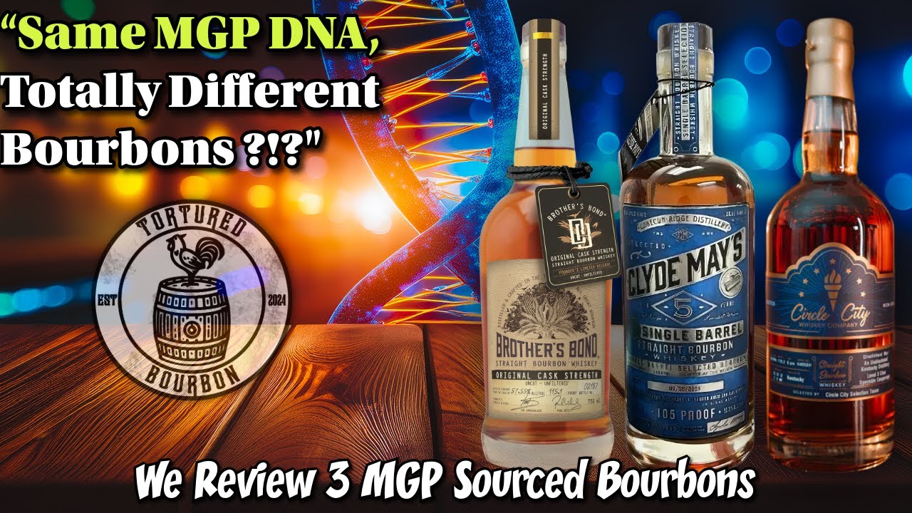 “Same MGP DNA, Totally Different Bourbons? Clyde May’s vs Brother’s Bond vs Circle City!”