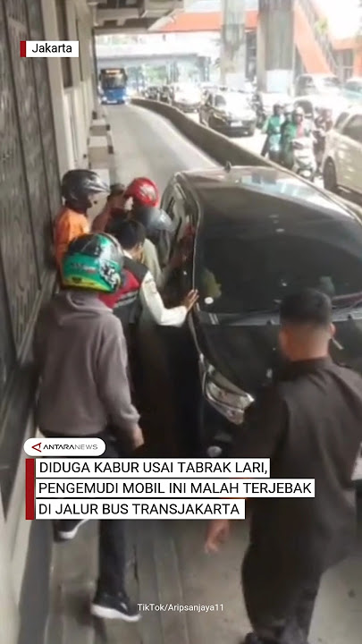 Pelaku tabrak lari terjebak di jalur Transjakarta saat coba kabur