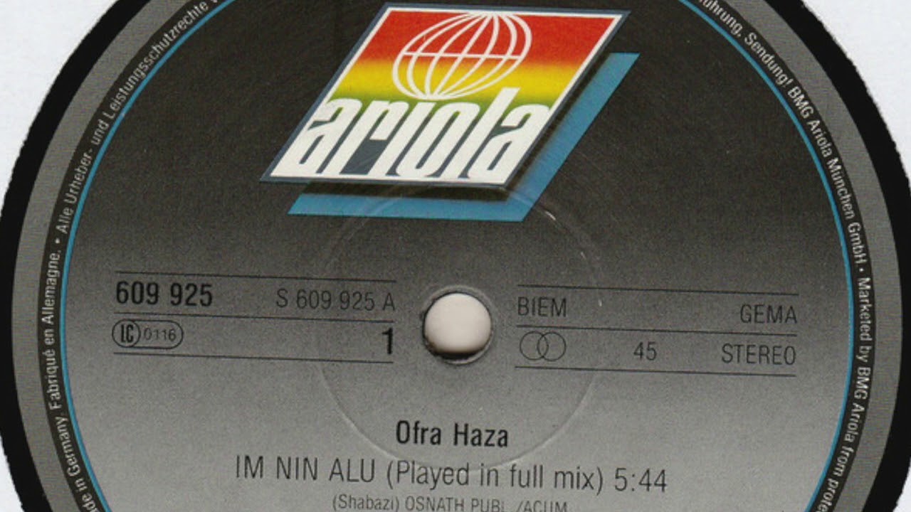 Ofra Haza Im Ninalu Played In Full Mix Youtube