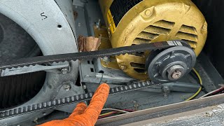 How to replace a hvac blower motor pulley/sheave