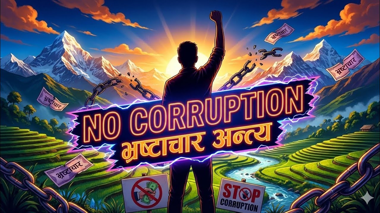 NO CORRUPTION - FULL MUSIC VIDEO | भ्रष्टाचारको अन्त्य नयाँ नेपाल  | OFFICIAL MUSIC VIDEO • RAP SONG
