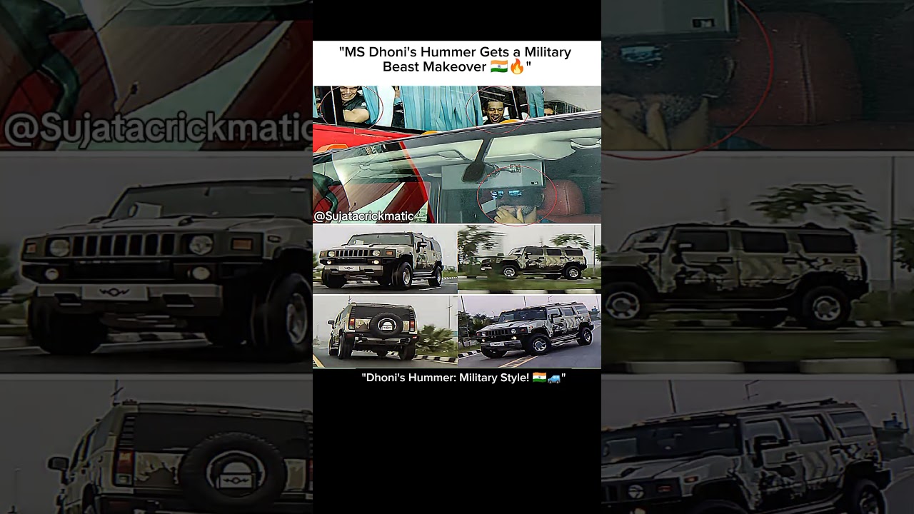 "Dhoni’s Military Hummer 🇮🇳" | 