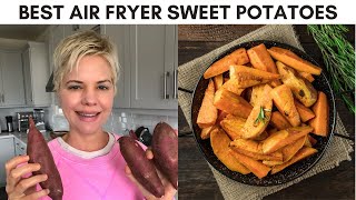 How to Make Air Fryer Sweet Potatoes 3 Ways (Whole, Fries, & Chips)