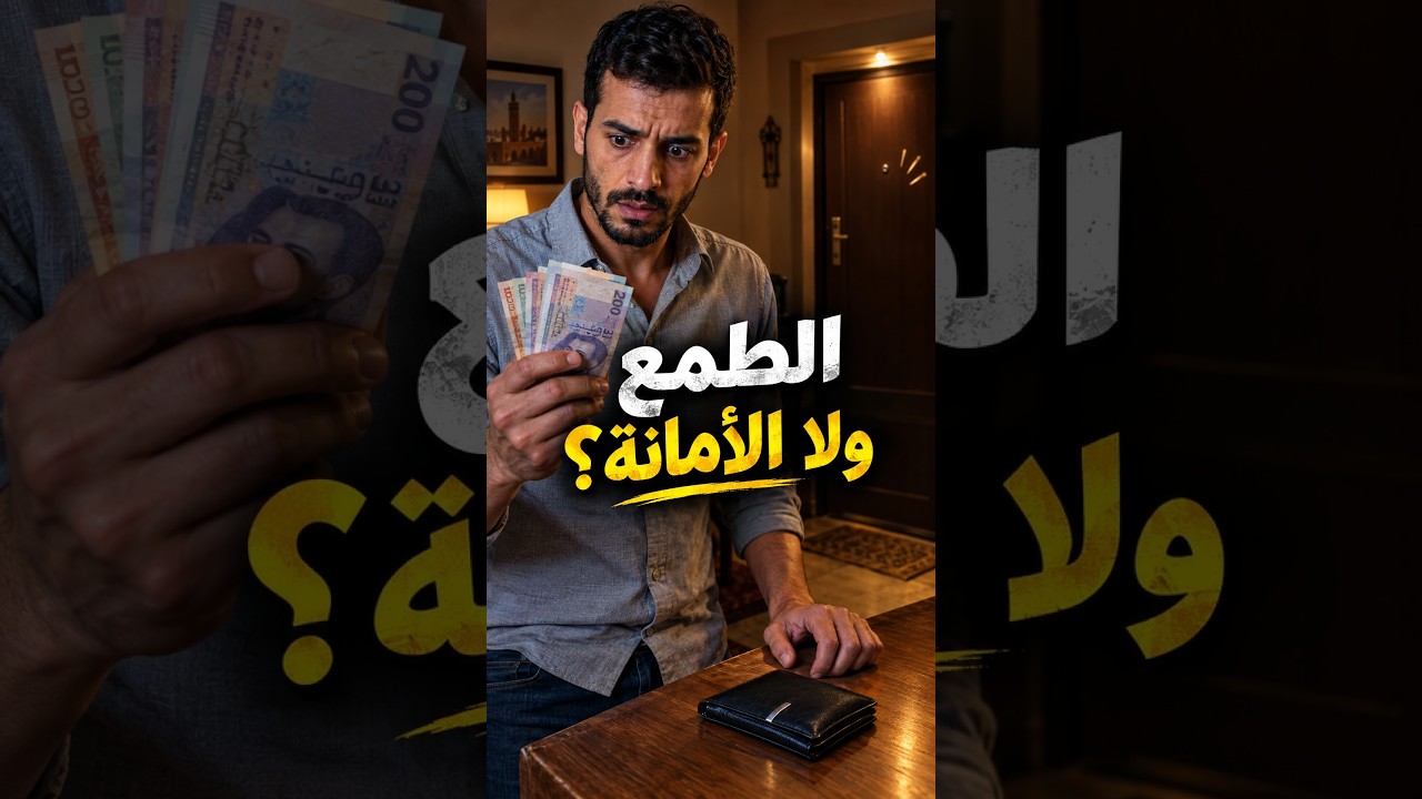 لقى محفظة عامرة بالفلوس… ولكن اللي وقع من بعد صدمو 😱  فيلم قصير مغربي عن الطمع