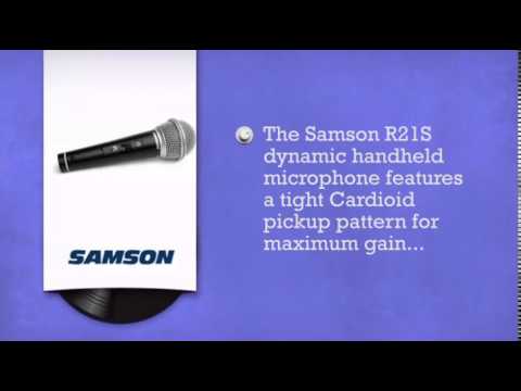 Samson R21S Dynamic Vocal Microphone With Switch - DJkit.com - YouTube
