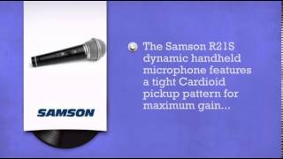 Samson R21S Dynamic Vocal Microphone With Switch - DJkit.com