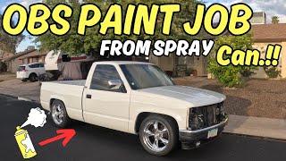 1993 GMC SIERRA PAINT JOB (FROM SPRAY CANS) #obs #chevy #trucking #custom #DIY SpinningwrencheswithJ