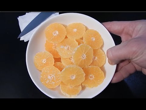 Видео: Tangerines will taste better this way/Мандарины так будут вкуснее