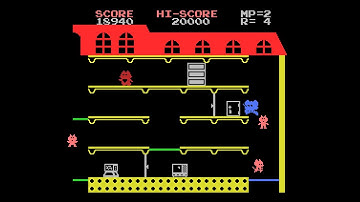 MSX Game: Mappy (1984 Namco)