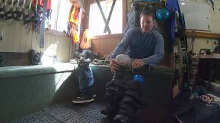 Eric LeMarque 1st Time Snowboarding
