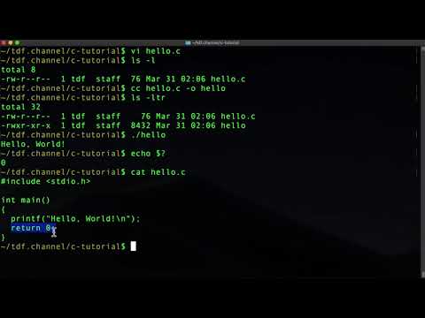 C Programming Tutorial (Tagalog/Taglish) - Hello, World!