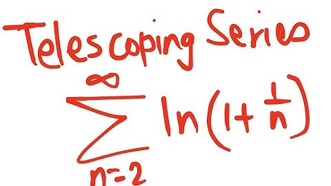 Calculus II: Telescoping series involving logarithm