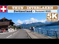 🇨🇭Thun - Interlaken, Switzerland 2021 Summer Cab Ride 5K/ 4K UHD Video