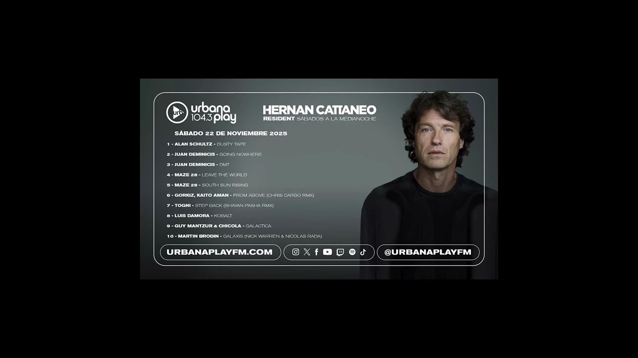 Obejrzyj Maze 28 - Leave The World / Cut Hernan Cattaneo Resident 759, 22/11-2025 w YouTube Obejrzyj Maze 28 - Leave The World / Cut Hernan Cattaneo Resident 759, 22/11-2025 w YouTube