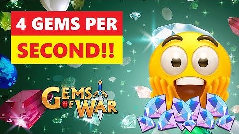 Gems Of War 4 Gems Per SECOND! LIGHTNING FAST Gem Farming!