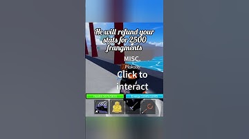 This is how you can refund your stats in blox fruits