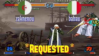 @lastbld2: zaknenou (DZ) vs babau (IT) [The Last Blade 2 lastbld Fightcade] May 29