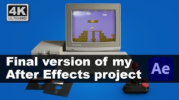 Final version of my Adobe After Effects project (Big Box platform video for the C64)