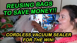 Trying a New Kitchen Gadget! Wevac's Cordless Vacuum Sealer and Bags!