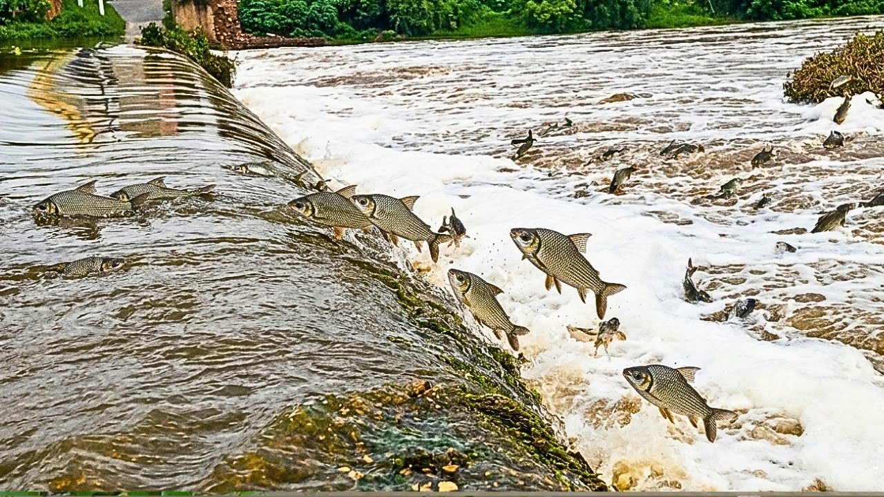 Cardume ENORME de Curimatãs DESAFIANDO a Correnteza: Você NÃO Vai Acreditar! 😱